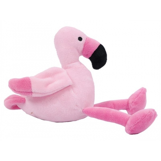 Pluche flamingo knuffels 14 cm