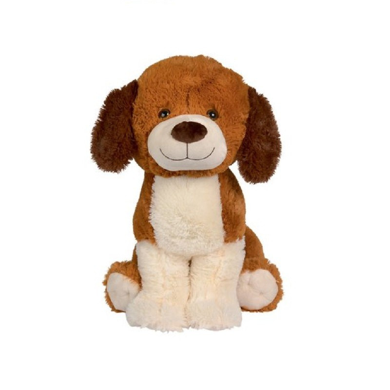 Afbeelding Pluche honden knuffel donkerbruin zittend 50 cm knuffeldieren door Animals Giftshop