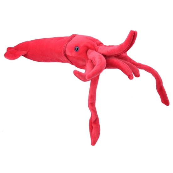 Afbeelding Pluche inktvis knuffeldier rood 50 cm door Animals Giftshop