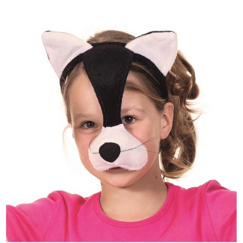 Afbeelding Pluche katten masker met geluid door Animals Giftshop