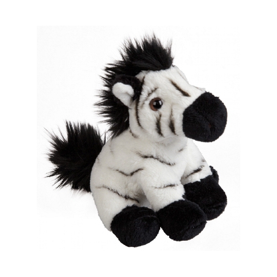 Afbeelding Pluche knuffel zebra 15 cm door Animals Giftshop