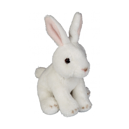 Afbeelding Pluche konijntje wit 15 cm door Animals Giftshop