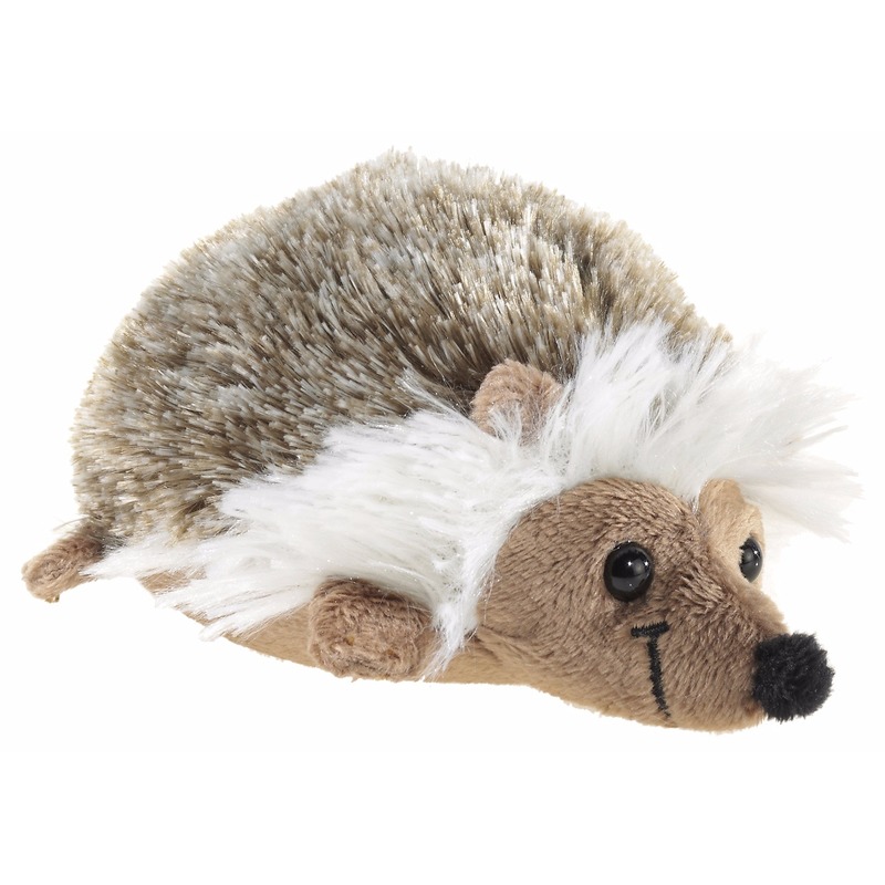 Afbeelding Pluche liggende egel knuffeldier 12 cm door Animals Giftshop