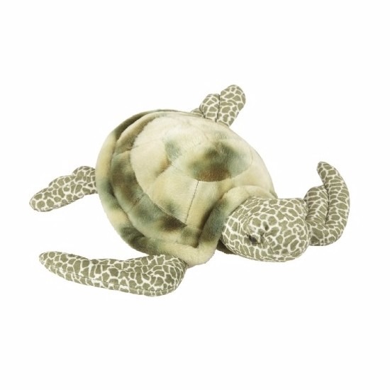 Pluche liggende zeeschildpad knuffeldier 35 cm
