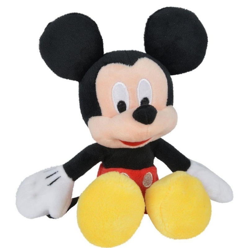 Pluche Mickey Mouse Disney knuffels 20 cm