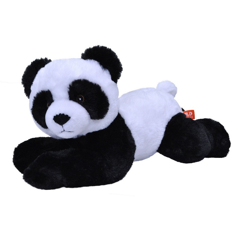 Afbeelding Pluche pandabeer zwart/wit knuffel 30 cm knuffeldieren door Animals Giftshop