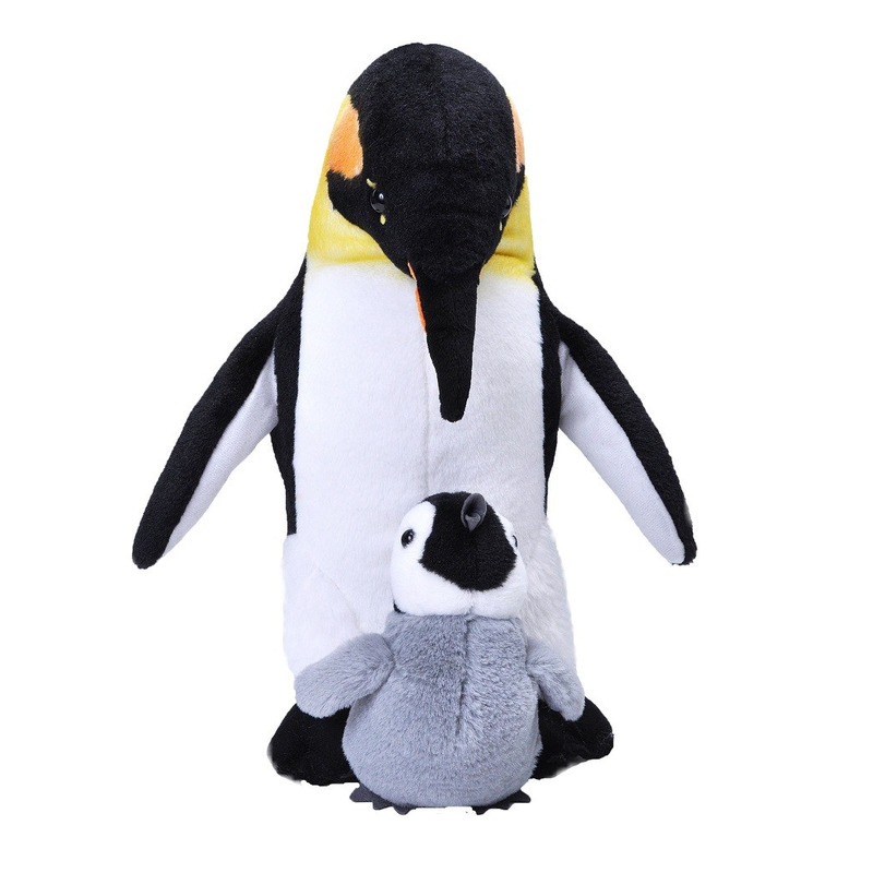 Afbeelding Pluche pinguin met baby knuffels 38 cm knuffeldieren door Animals Giftshop