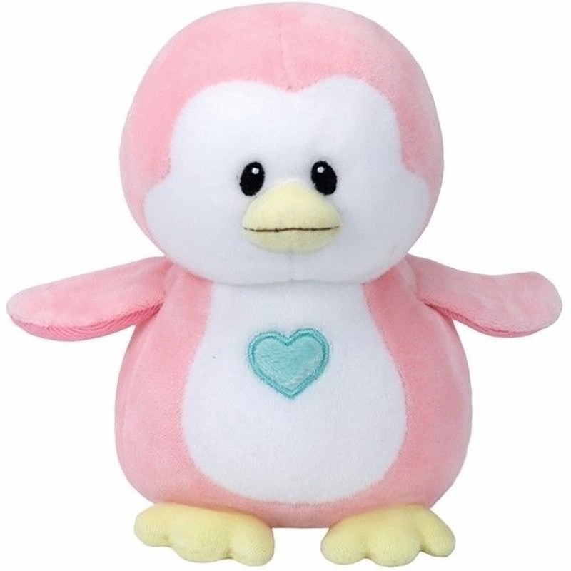 Pluche roze pinguin Ty Beanie Baby Penny 24 cm