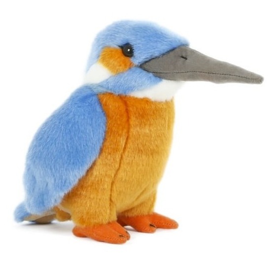 Afbeelding Pluche speelgoed ijsvogel knuffeldier 15 cm door Animals Giftshop