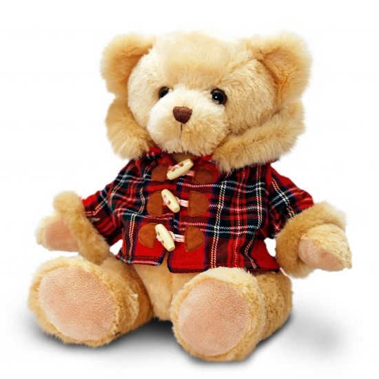 Afbeelding Pluche teddy beer met houtje touwtje jasje 25 cm door Animals Giftshop
