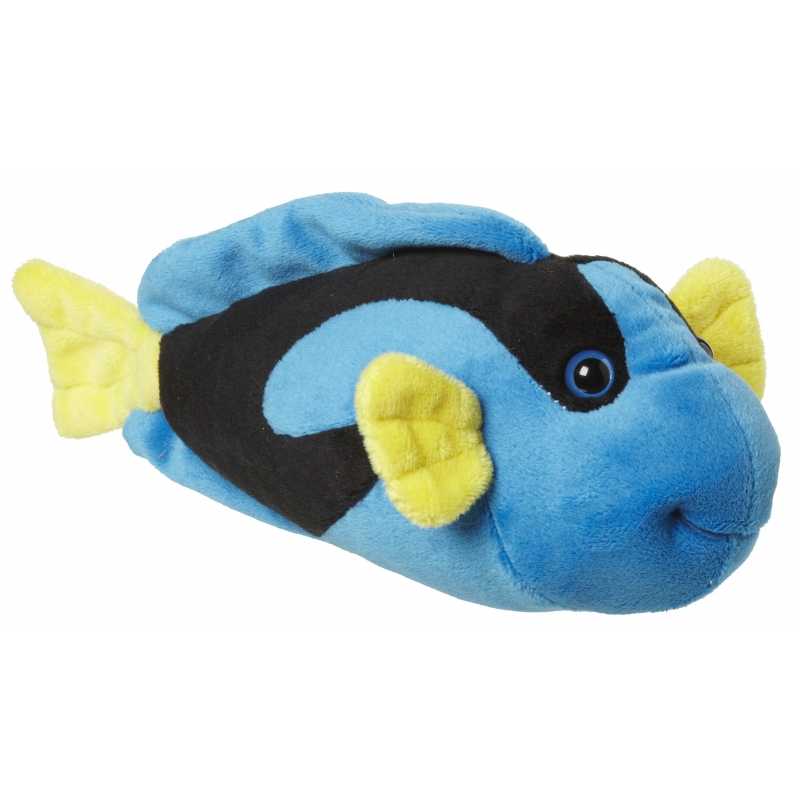 Afbeelding Pluche visje blauw/geel knuffeldier 22 cm door Animals Giftshop