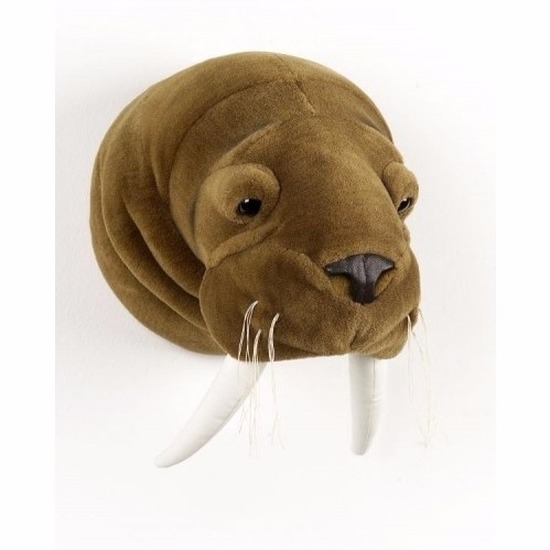Afbeelding Pluche walrussenkop voor aan de muur door Animals Giftshop