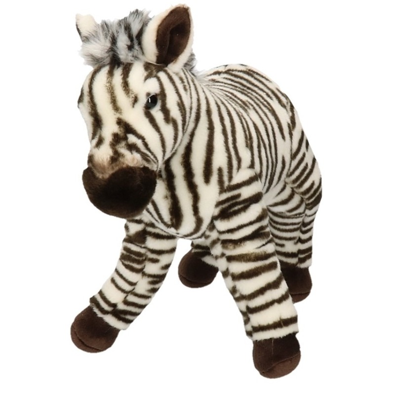 Afbeelding Pluche zebra knuffel dier 32 cm door Animals Giftshop