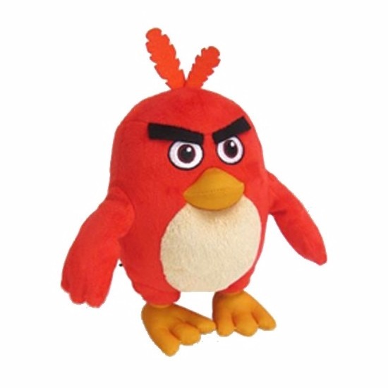 Rood Angry Birds vogel knuffeltje 20 cm