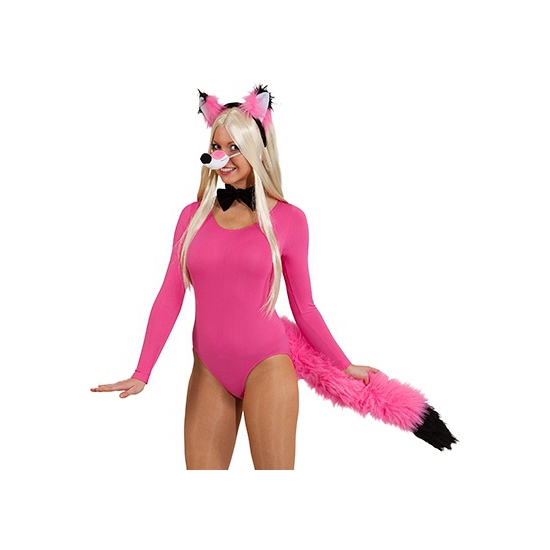 Afbeelding Roze vossen verkleedsetje door Animals Giftshop