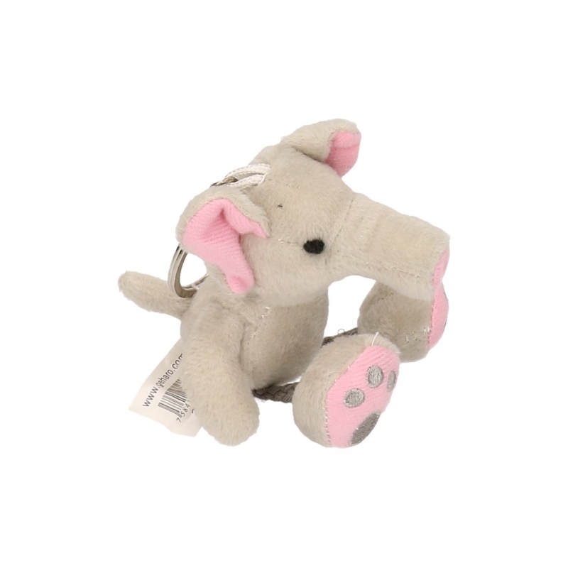 Afbeelding Sleutelhangers olifant knuffelbeestje 10 cm door Animals Giftshop