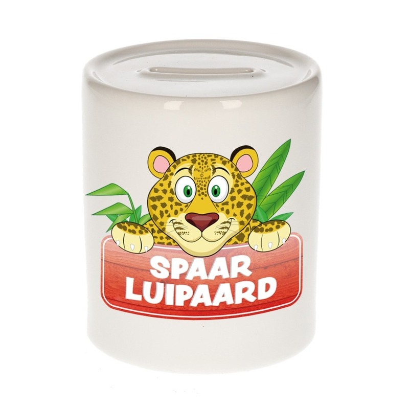 Afbeelding Spaarpot van de spaar luipaard Fast Freddy 9 cm door Animals Giftshop