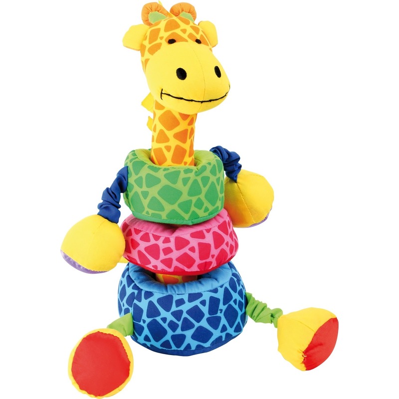 Afbeelding Speelgoed insteek giraffes 24 cm door Animals Giftshop