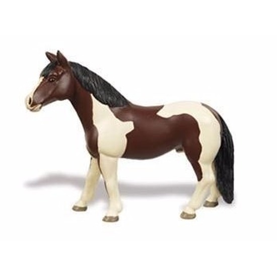 Speelgoed nep Pinto paard merrie 12 cm