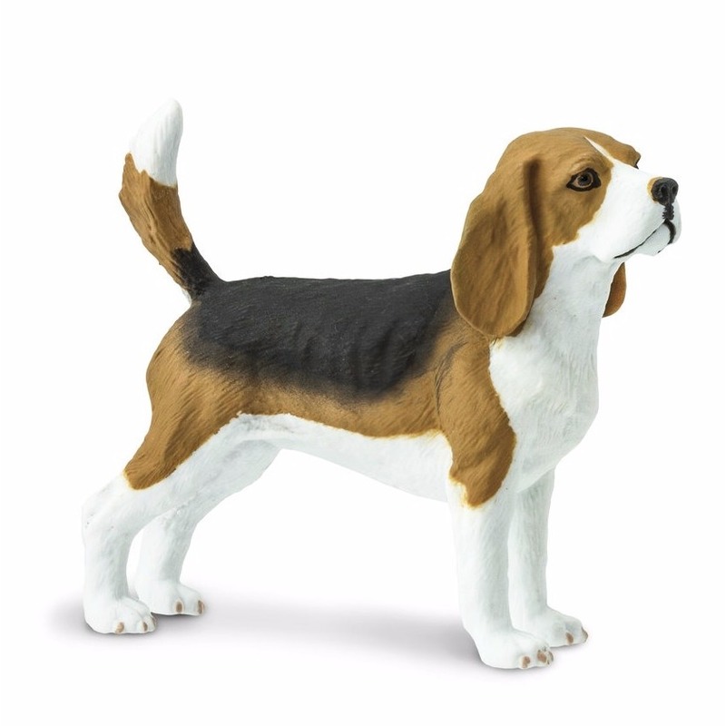 Afbeelding Speelgoed nep tricolor Beagle hond 6 cm door Animals Giftshop