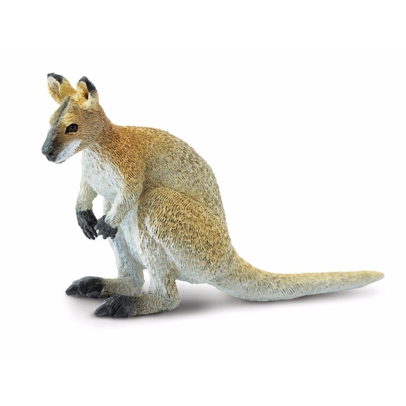 Afbeelding Speelgoed nep wallaby 9 cm door Animals Giftshop