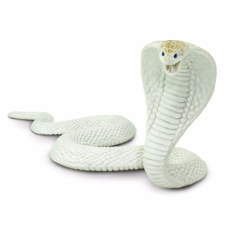 Speelgoed nep witte cobra 15 cm