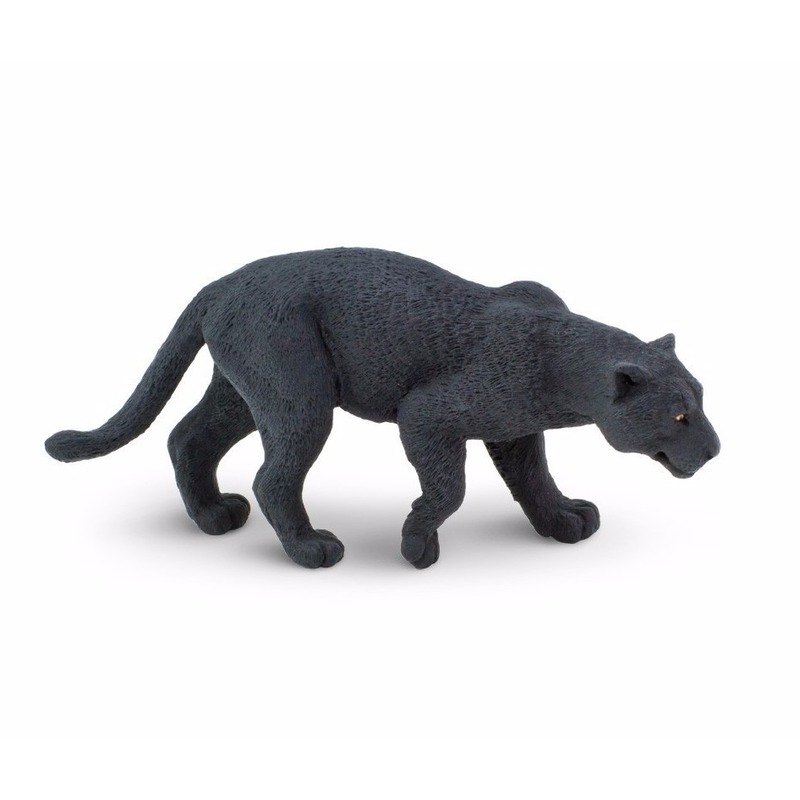 Afbeelding Speelgoed nep zwarte panter 10 cm door Animals Giftshop