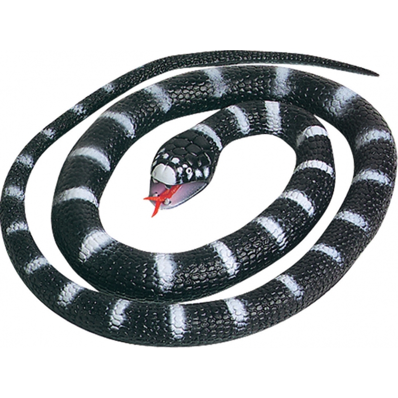 Speelgoed slang zwart 66 cm
