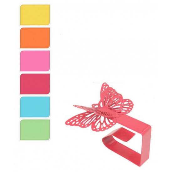 Afbeelding Tafelkleedklem van ijzer set van 4 vlinders door Animals Giftshop