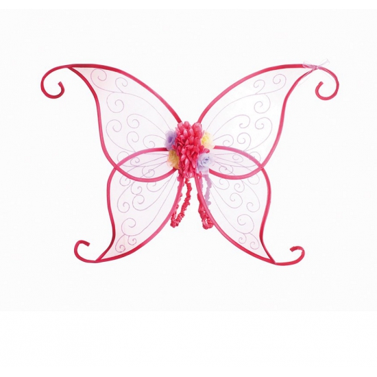 Afbeelding Verkleed vleugels vlinders roze voor dames door Animals Giftshop