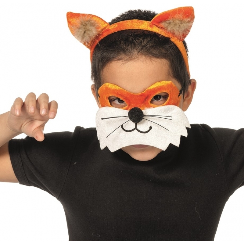 Afbeelding Vos oogmasker met diadeem voor kids door Animals Giftshop