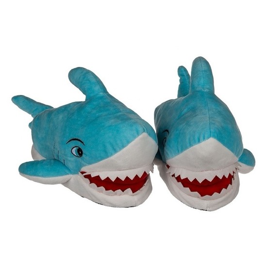 Warme haaien pantoffels voor kinderen
