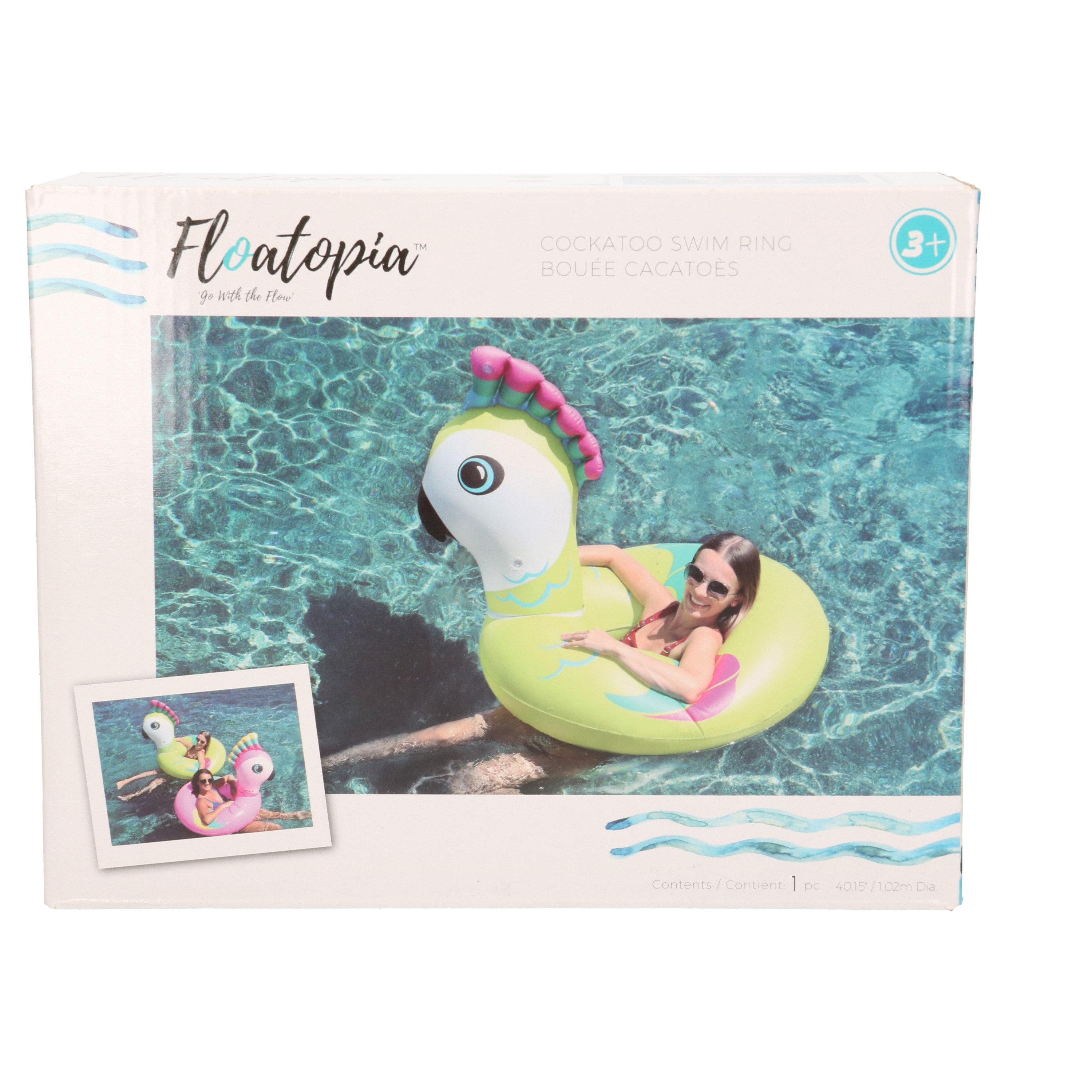 Afbeelding Waterspeelgoed gekleurde vogel zwemband/zwemring 88 x 101 x 82 cm voor jongens/meisjes/kinderen en dames/heren/volwassenen door Animals Giftshop