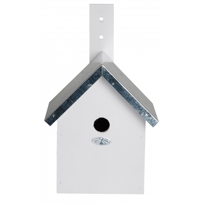 Afbeelding Wit nestkastje voor kleine tuinvogels 19x18x31 cm door Animals Giftshop