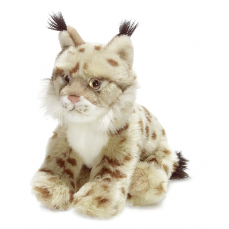 Afbeelding Witte lynx knuffel van het WNF 23 cm door Animals Giftshop