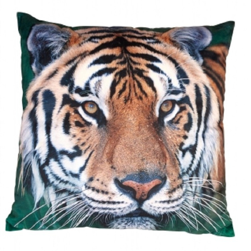 Afbeelding Woon sierkussen tijger print 40 x 40 cm door Animals Giftshop