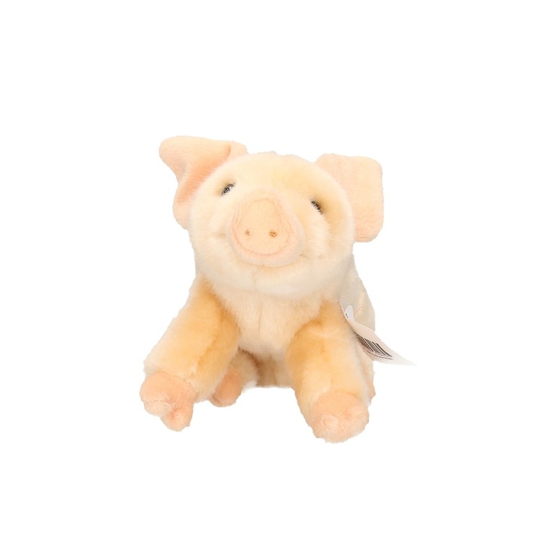 Afbeelding Zittende varken knuffel 18 cm door Animals Giftshop
