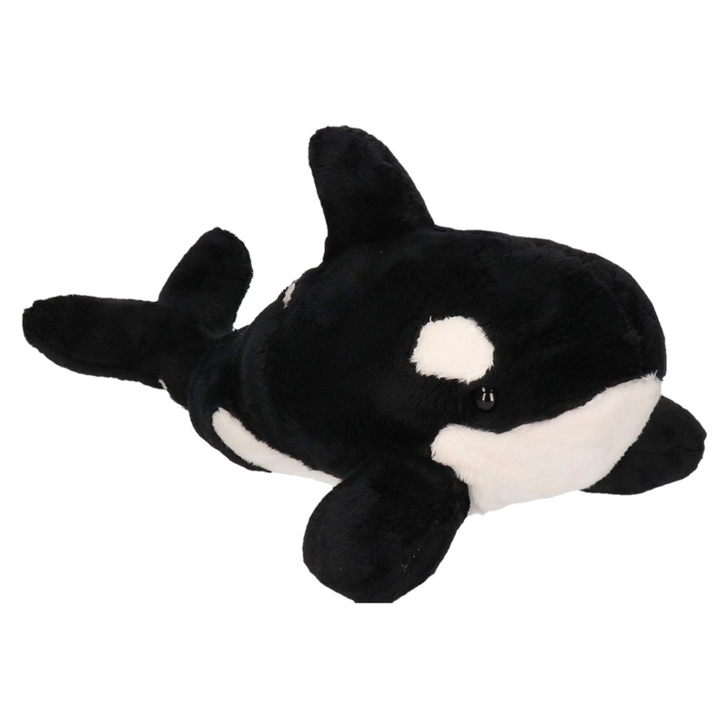 Afbeelding Zwart/witte orka knuffels 36 cm knuffeldieren door Animals Giftshop