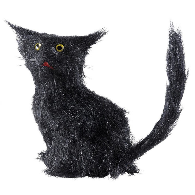 Afbeelding Zwarte decoratie katten 12 cm door Animals Giftshop