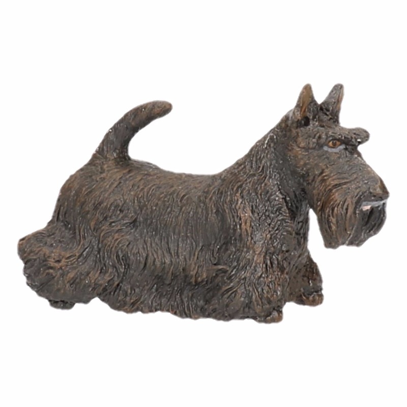 Afbeelding Zwarte Schotse terrier speeldiertje 6 cm door Animals Giftshop