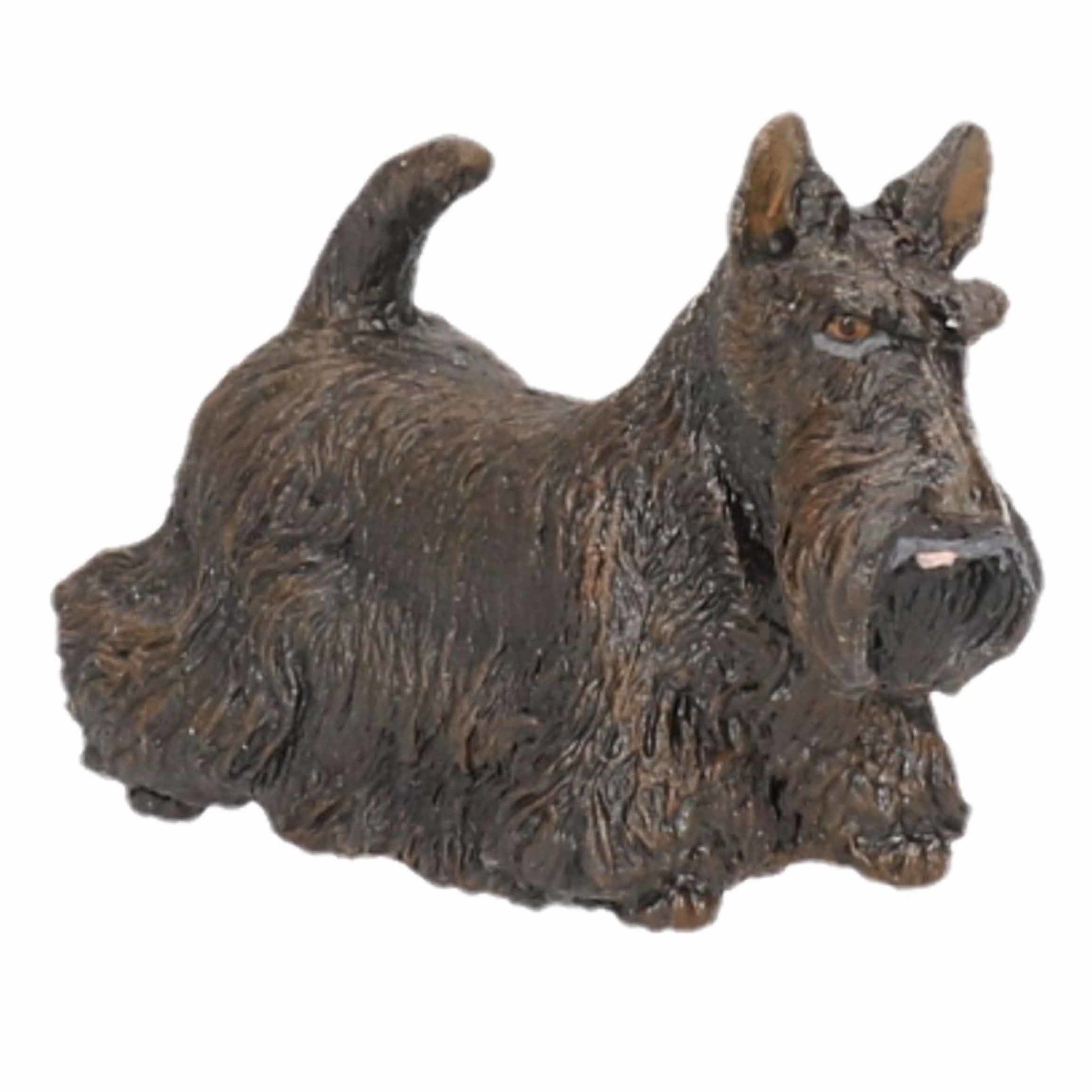Afbeelding Zwarte Schotse terrier speeldiertje 6 cm door Animals Giftshop