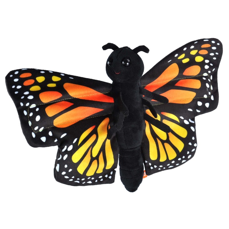 Afbeelding Zwarte vlinders knuffels 20 cm knuffeldieren door Animals Giftshop