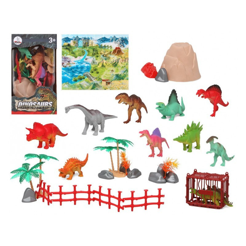10x Plastic dinosaurussen speelgoed figuren voor kinderen