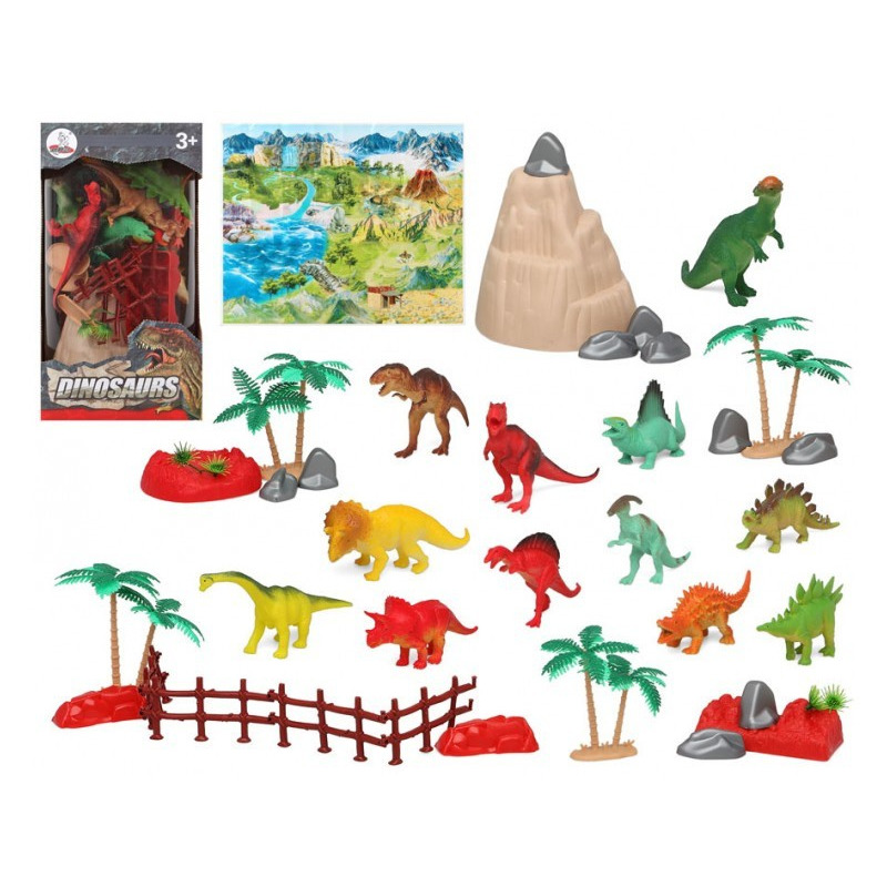 12x Plastic dinosaurussen speelgoed figuren voor kinderen