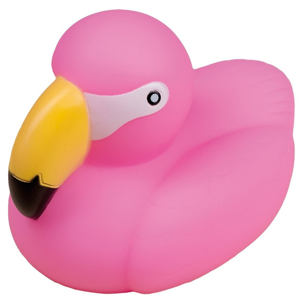 1x Flamingo badeendjes badspeelgoed 9 cm