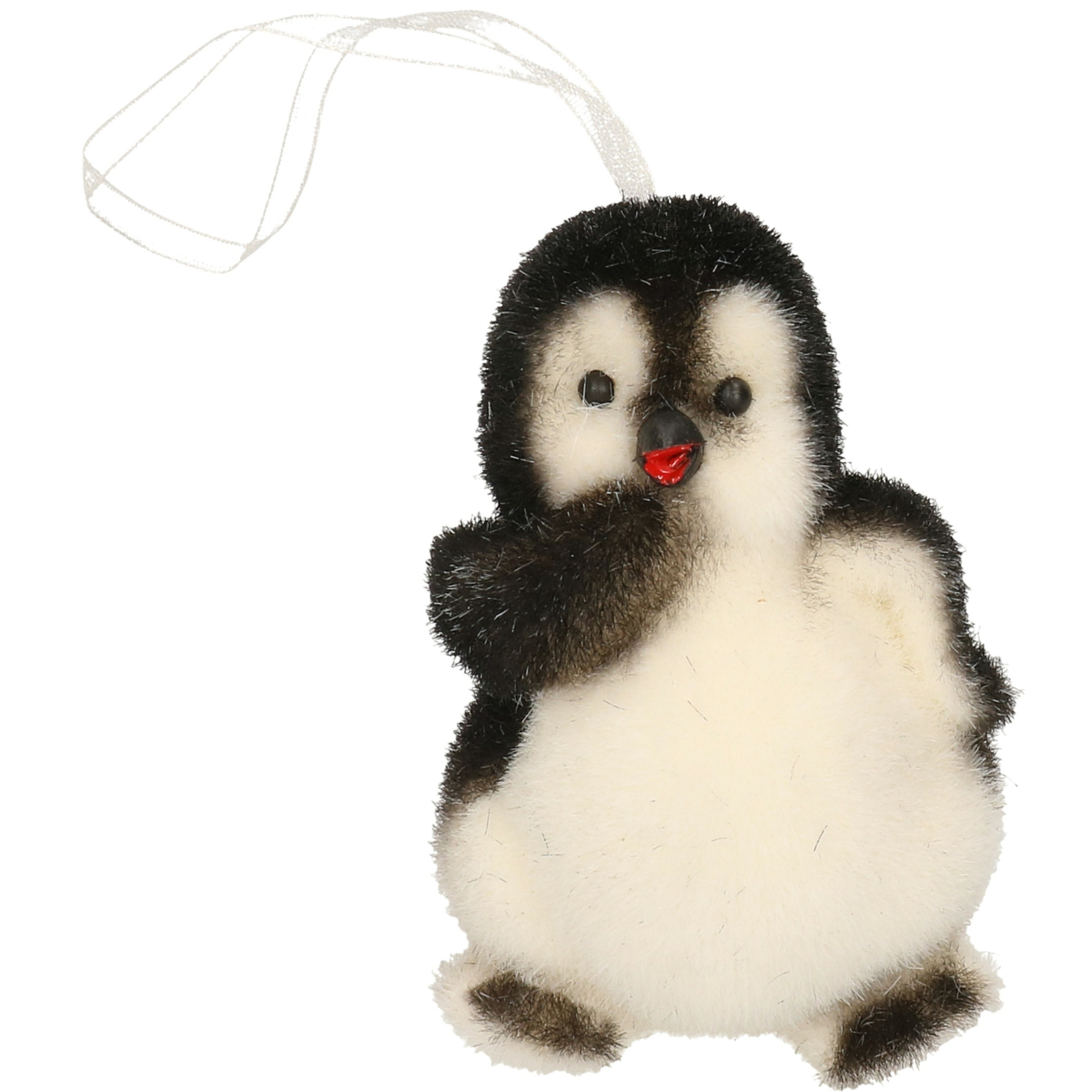 1x Kersthanger figuurtje pinguin 9 cm
