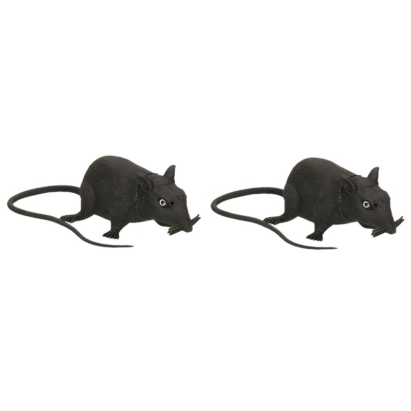 Afbeelding 2x Piepende ratten halloween decoratie 13 cm door Animals Giftshop