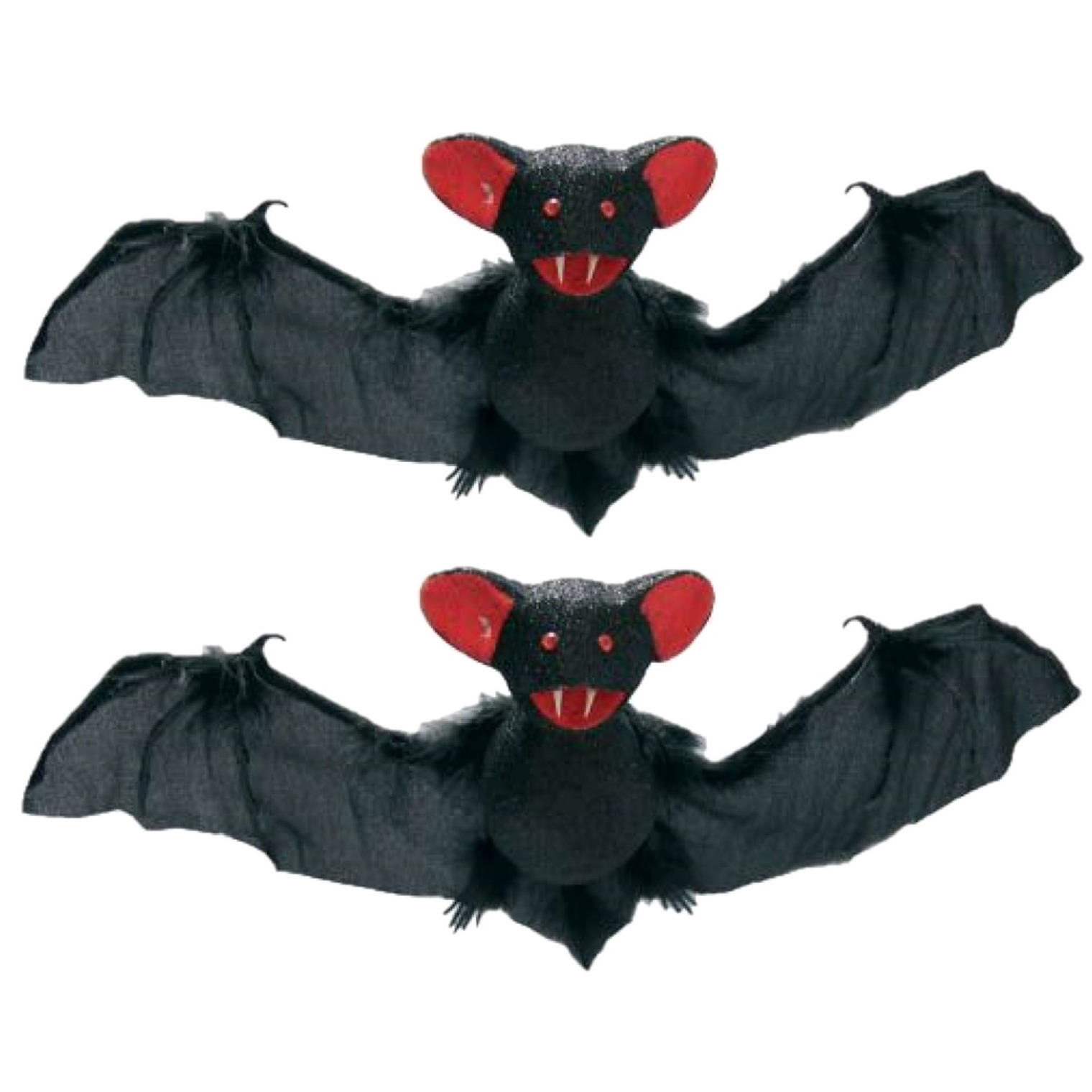 Afbeelding 2x stuks halloween decoratieve vleermuizen 39 cm door Animals Giftshop