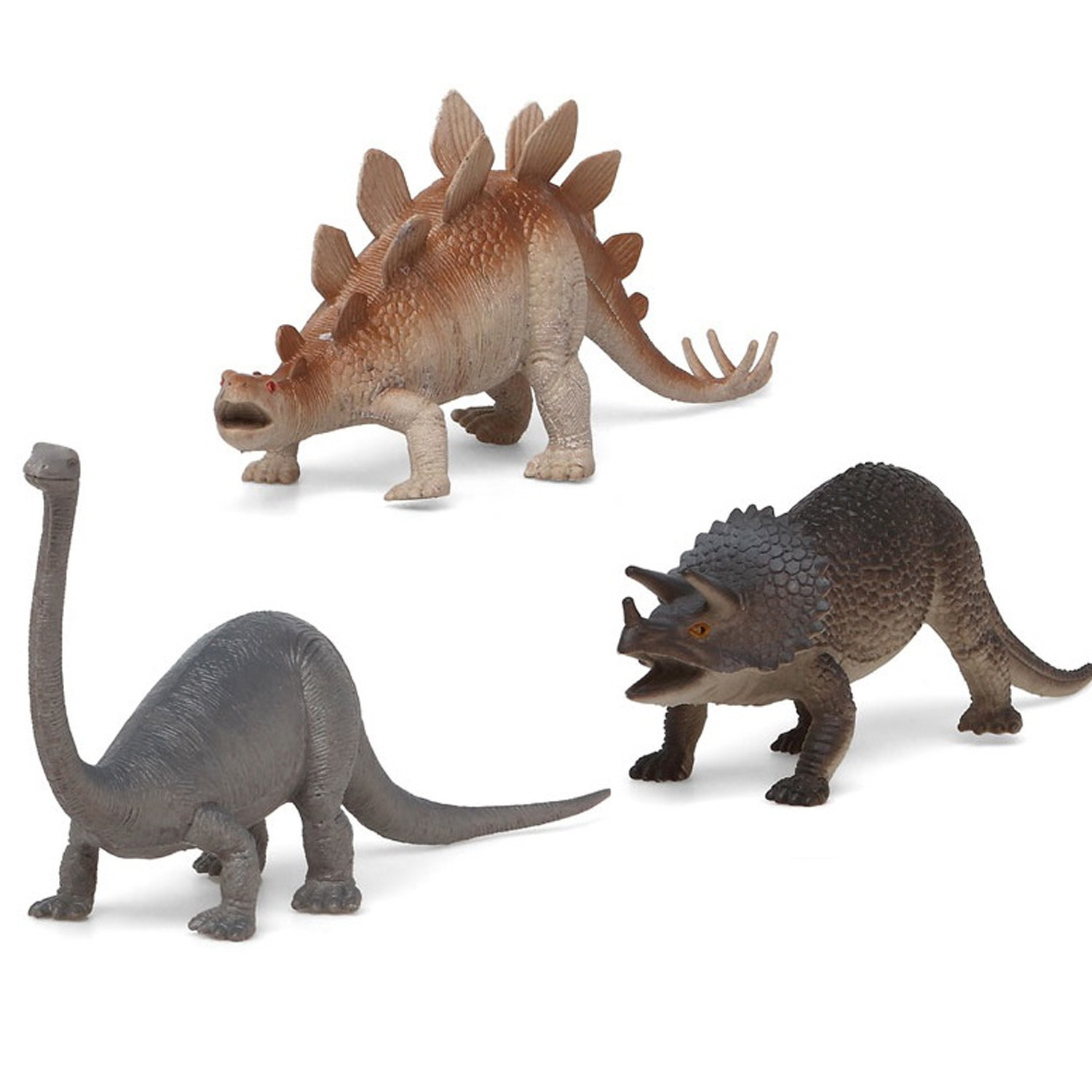 Afbeelding 3x Plastic dino speelgoed figuren voor kinderen door Animals Giftshop