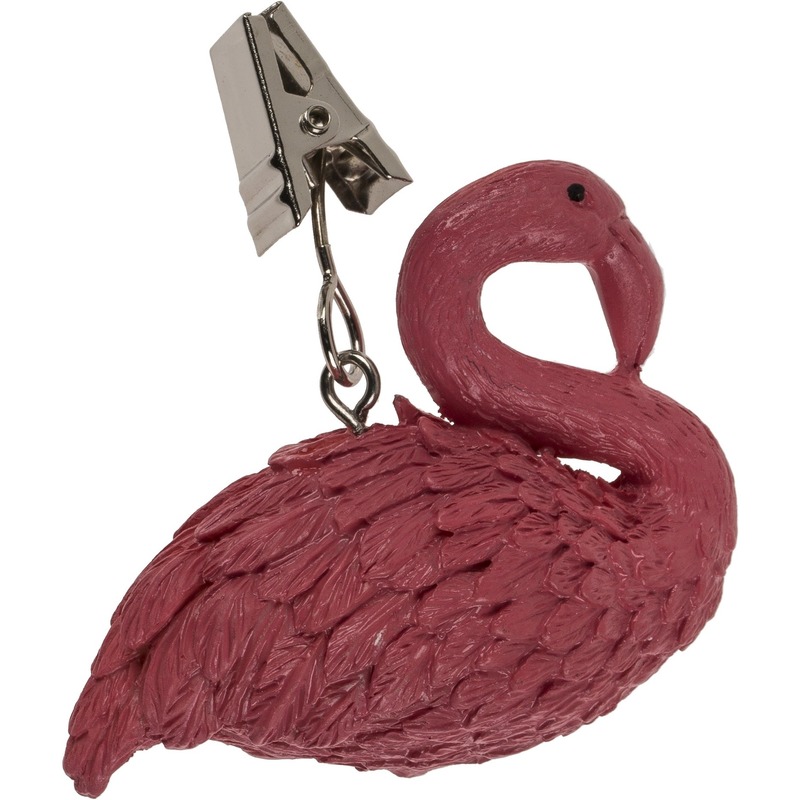4x Tafelkleedgewicht flamingo roze 6 cm